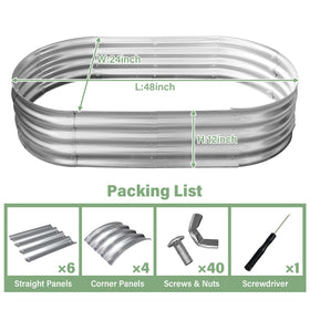 TATAANTY galvanized steel construction highlights long-lasting durability for outdoor gardens