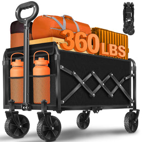 TATAANTY foldable wagon front view shows compact design for easy storage