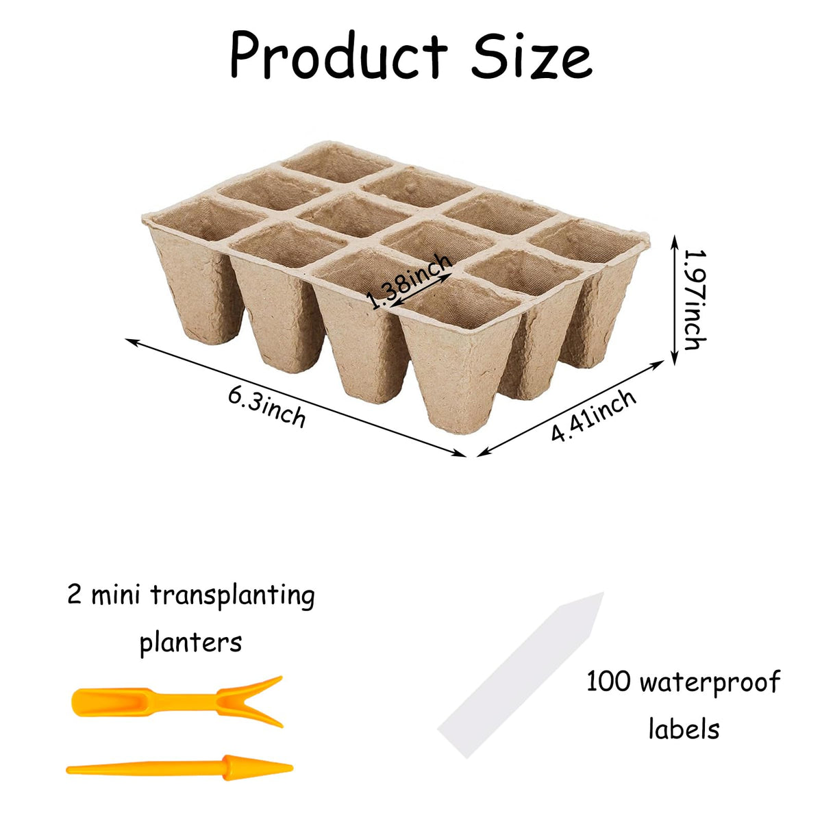 Tatibana biodegradable peat pots for soil-friendly roots and easy transplanting