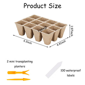 Tatibana biodegradable peat pots for soil-friendly roots and easy transplanting