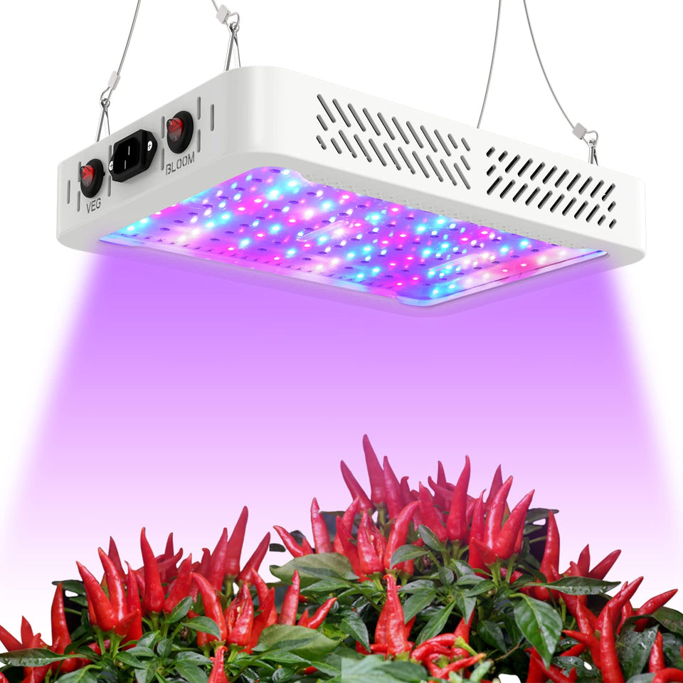 TATU 1000W LED grow light front view with full spectrum for indoor plants
