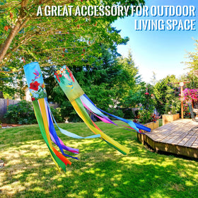 Tatuo wind sock front yard decor for seasonal outdoor styling