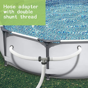 Taudang pool hose adapter supports flexible piping and direction changes.