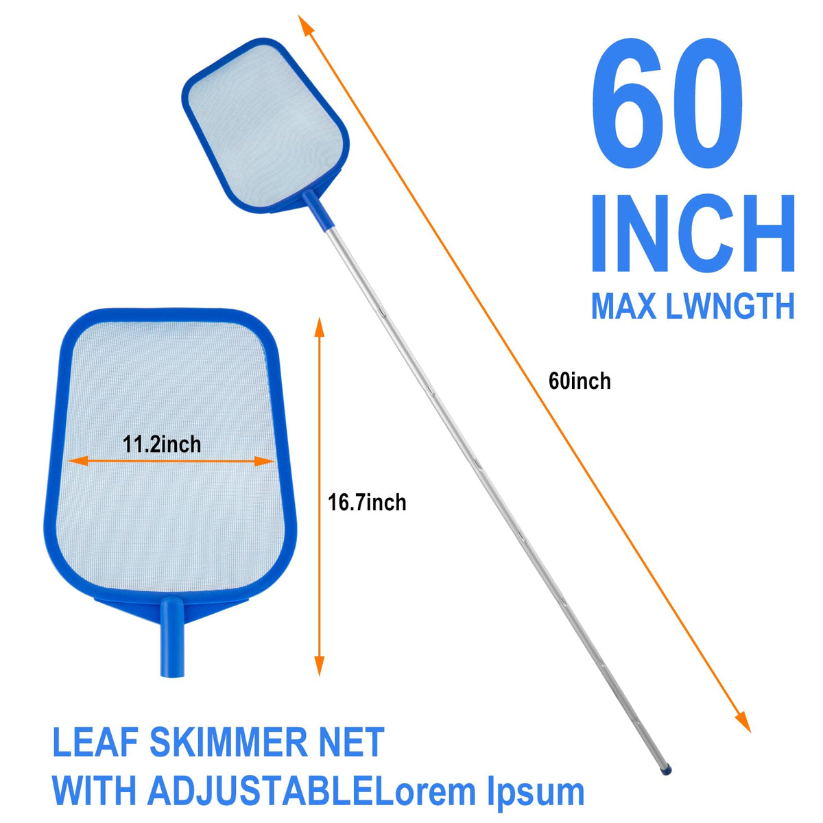 Tavaleu 5-section pole extends from 23 to 60 inches for hard-to-reach areas