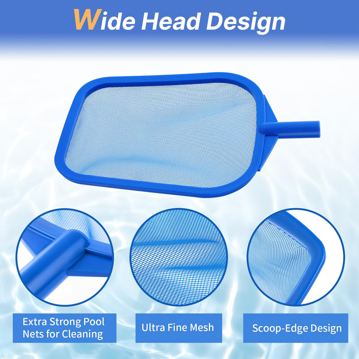 Tavaleu debris-removal net quickly clears leaves from pools, spas, and fountains.
