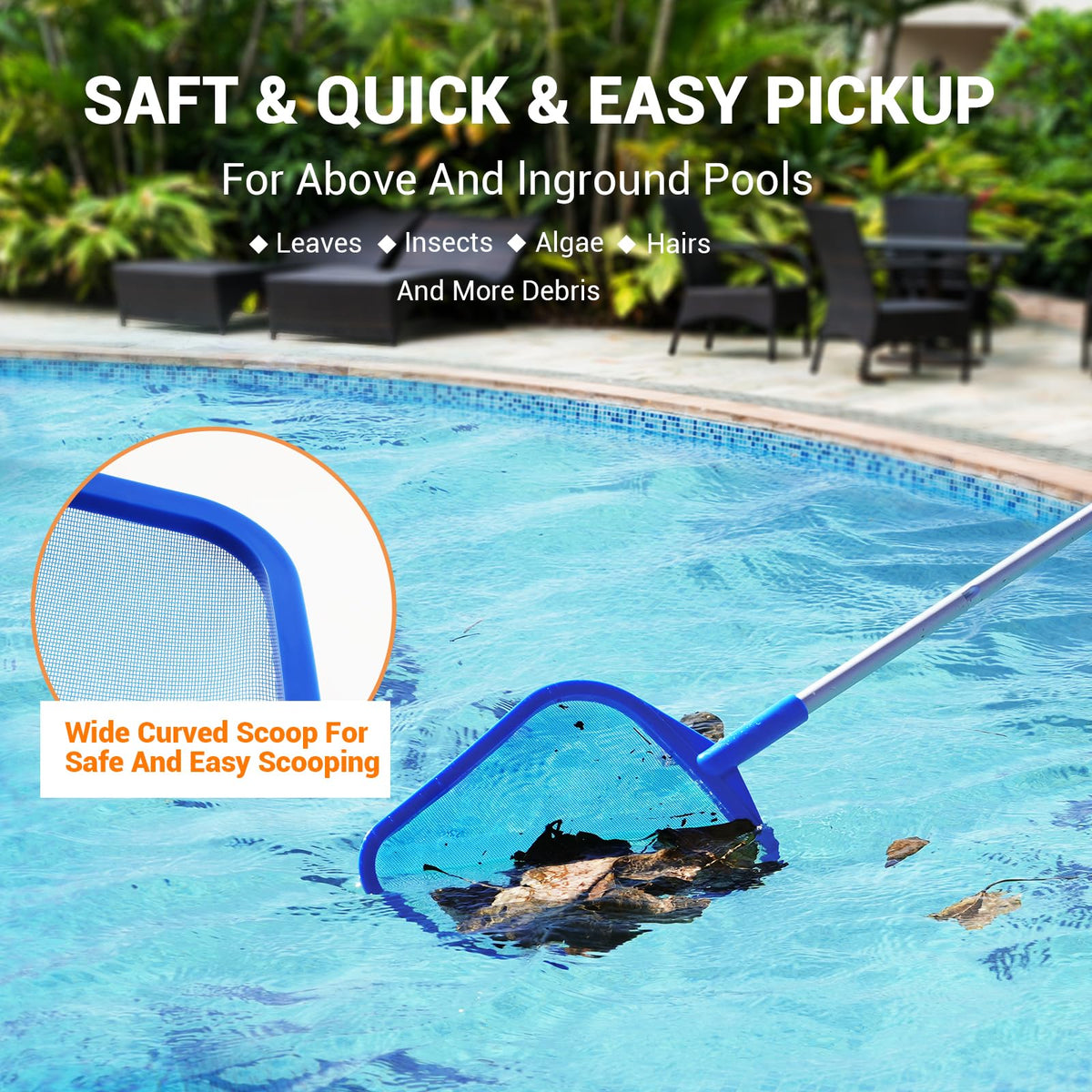 Tavaleu lightweight, corrosion-resistant frame keeps cleaning comfortable during extended sessions