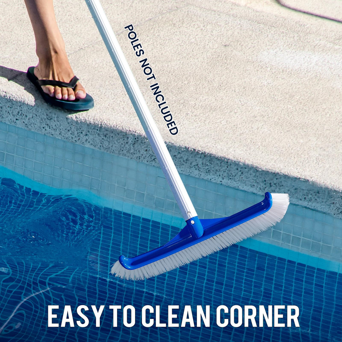 Tavaleu multi-surface brush works on floors, walls, tiles, steps, and perimeters