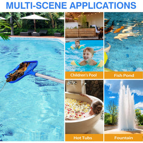 Tavaleu pool skimmer easy to assemble and adjust with 360-degree joints.