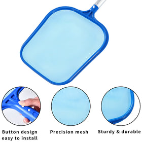 Tavaleu Pool Skimmer easy-attachment attaches to poles quickly
