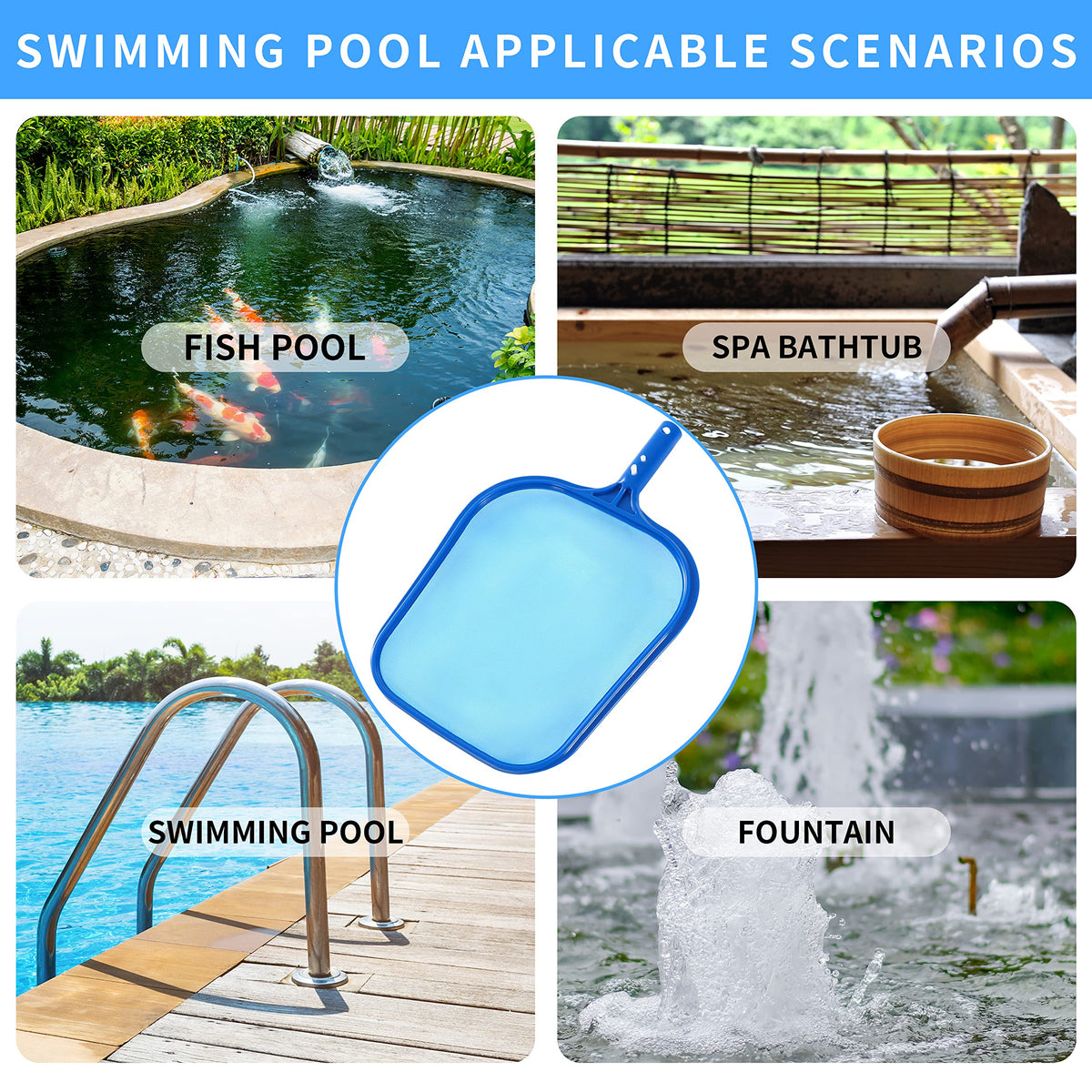 Tavaleu Pool Skimmer easy-emptying for fast debris release