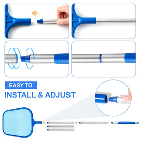 Tavaleu pool skimmer removes leaves and insects from pool surface.