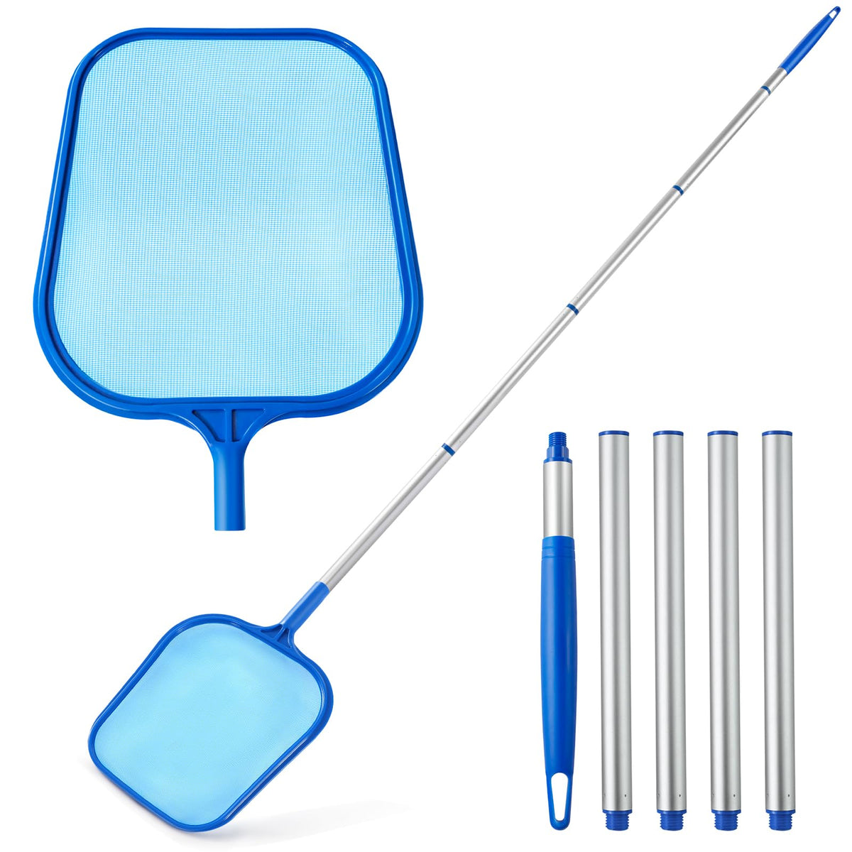 Tavaleu pool skimmer net assembly showing sturdy frame and mesh for debris removal.