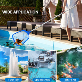 Tavaleu pool skimmer net finer mesh captures small debris for cleaner water