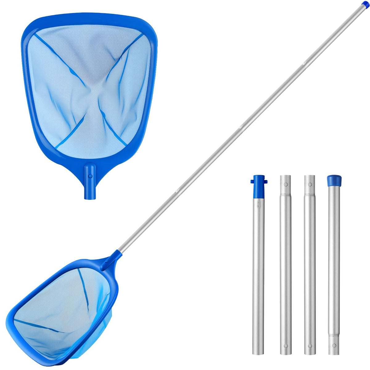Tavaleu pool skimmer net with deep leaf rake for fast debris pickup