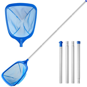 Tavaleu pool skimmer net with deep leaf rake for fast debris pickup