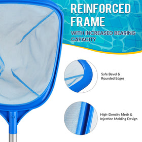 Tavaleu skimmer net detachable poles extend reach from 36 to 58 inches