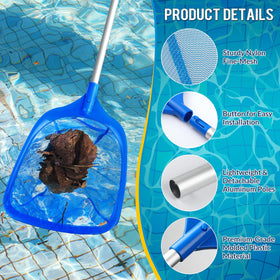 Tavaleu pool skimmer net easy install with snap button design