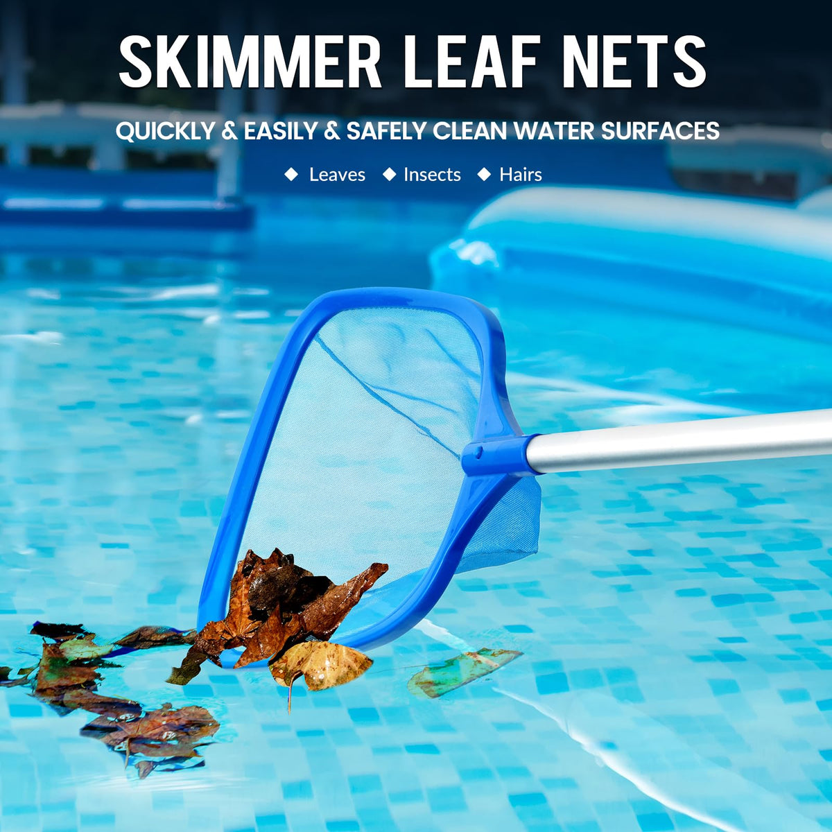 Tavaleu pool skimmer net lightweight construction for easy handling