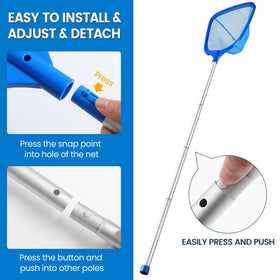 Tavaleu skimmer net versatile for pools ponds hot tubs and fountains