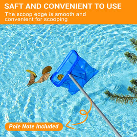 Tavaleu pool skimmer no-pole design enables easy standalone use.