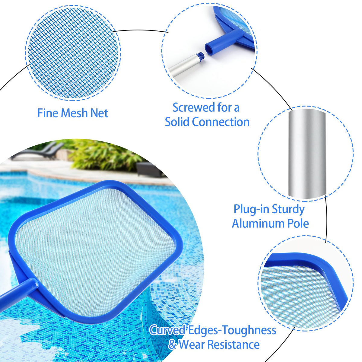 Tavaleu pool skimmer works across pools, spas, and hot tubs for versatile cleaning