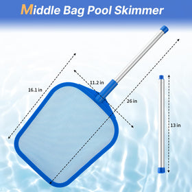 Tavaleu ultra-fine mesh skimmer net traps tiny debris for a sparkling spa and hot tub.