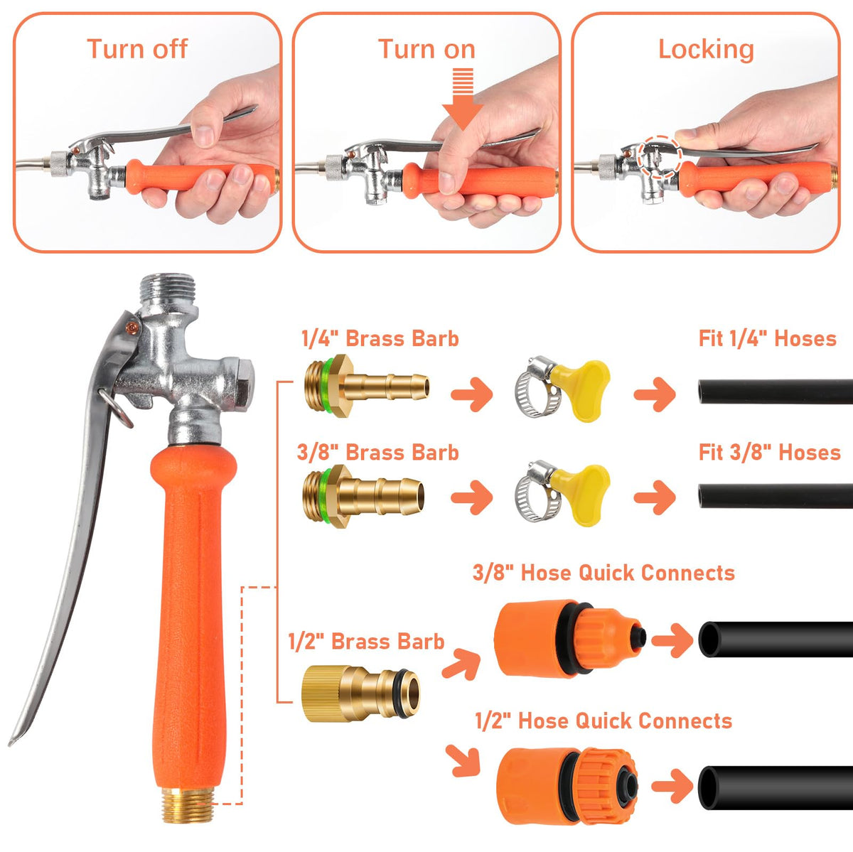 Tayapura lockable handle reduces fatigue during extended spraying