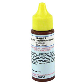 Taylor FAS-DPD titrating reagent drops for chlorine testing enable easy titration and accurate results.