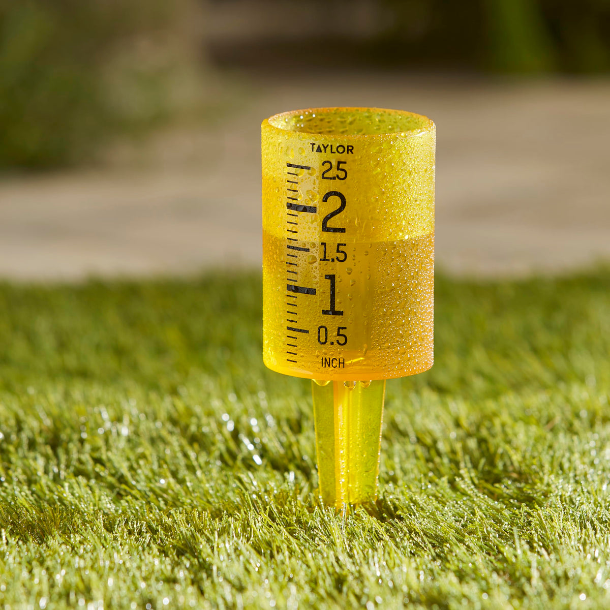 Taylor Jumbo JR sprinkler gauge doubles as irrigation tool