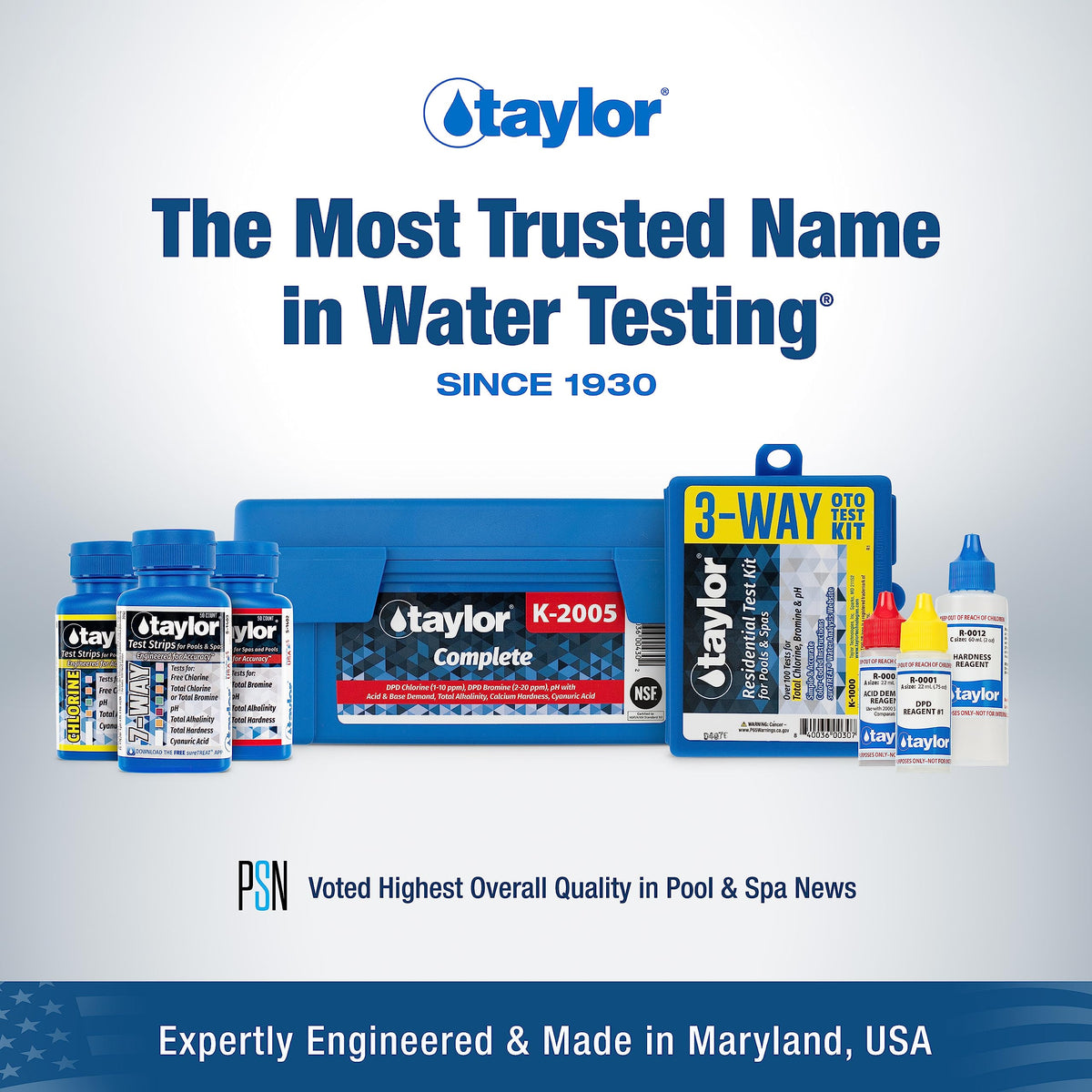 Taylor K-1000 kit with Made in USA label on storage case signals quality and durability.
