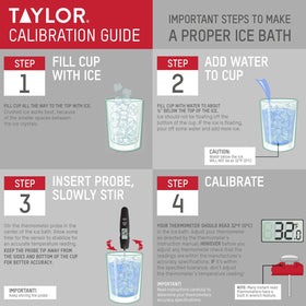 Taylor thermometer with HOLD and min/max memory to track cooking progress.