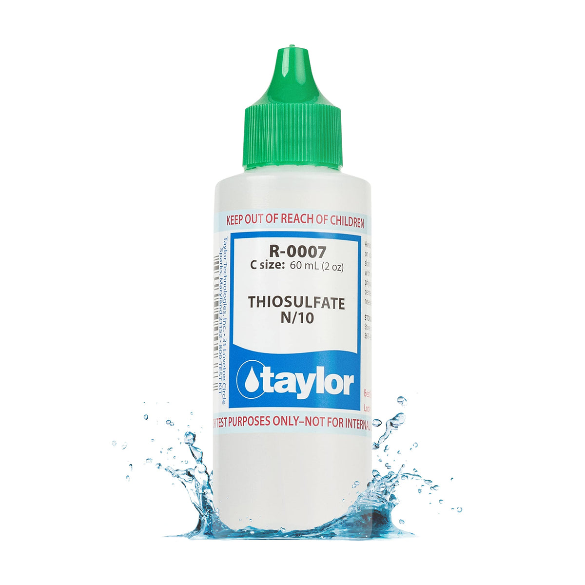 Taylor Thiosulfate No.7 N/10 2 oz refill for accurate pool and spa testing results