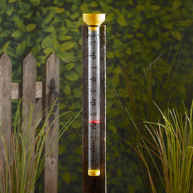 Taylor rain gauge removable bottom cap enables easy cleaning