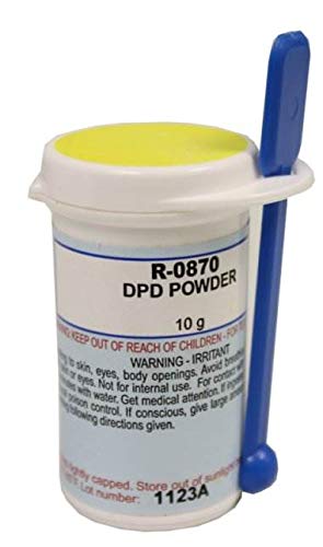 Taylor R0870-I DPD powder packets close-up showing refill kit.