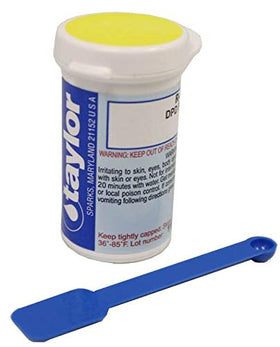 Taylor R0870-I replacement supplies on shelf for pool care.