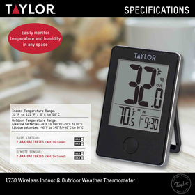 Taylor remote sensor with 200 ft transmission for versatile placement