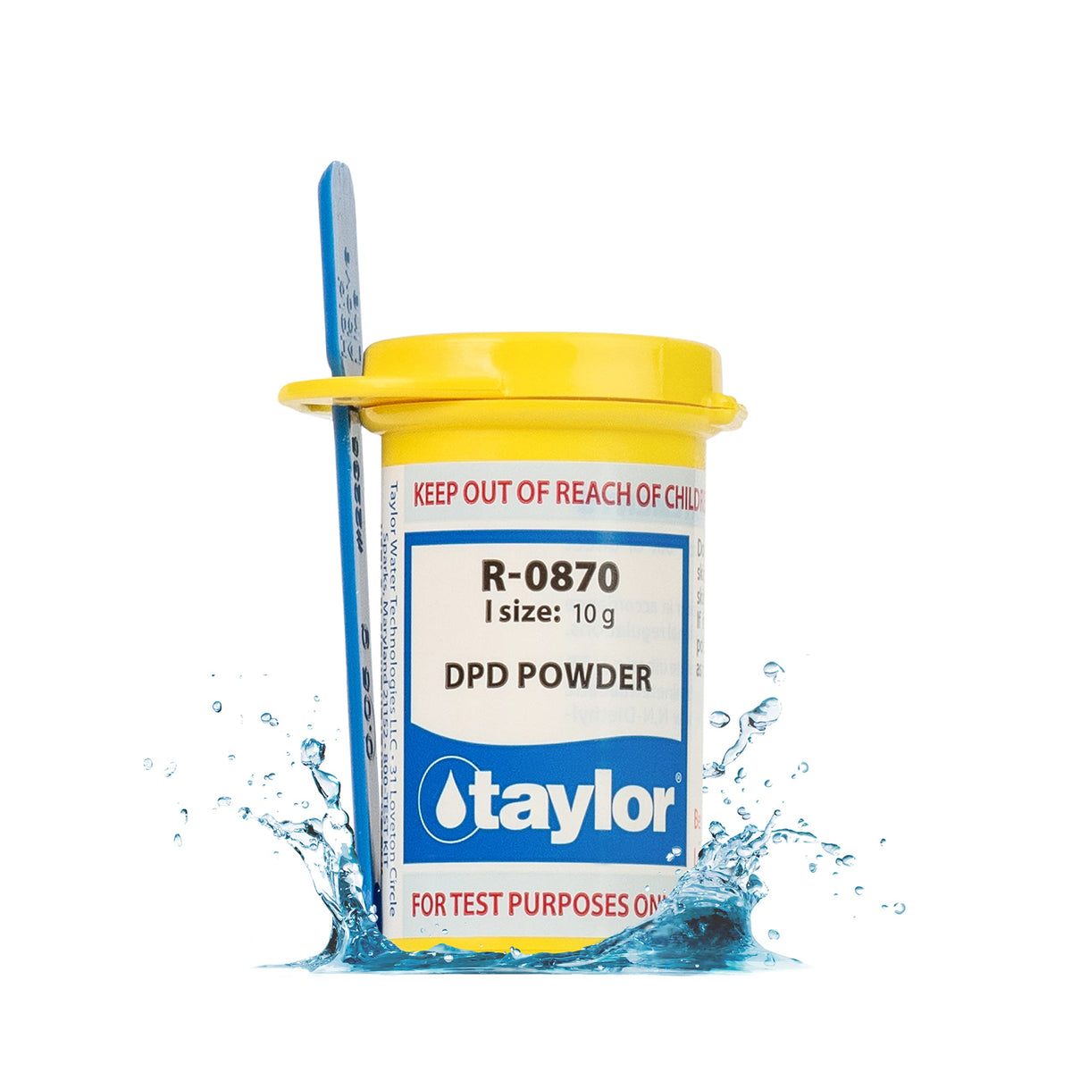 Taylor Technologies DPD powder 10 g container for reliable pool chlorine testing