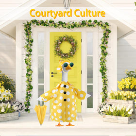 TAZKZZY goose statue decor pack adds whimsy to garden