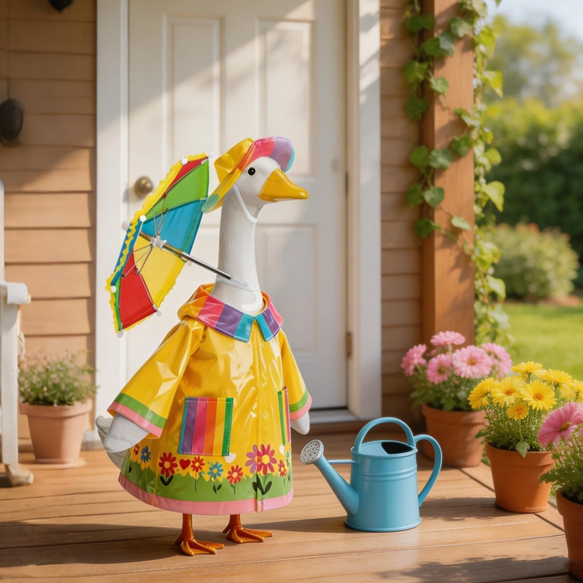 TAZKZZY porch goose decor doubles as cheerful yard accent