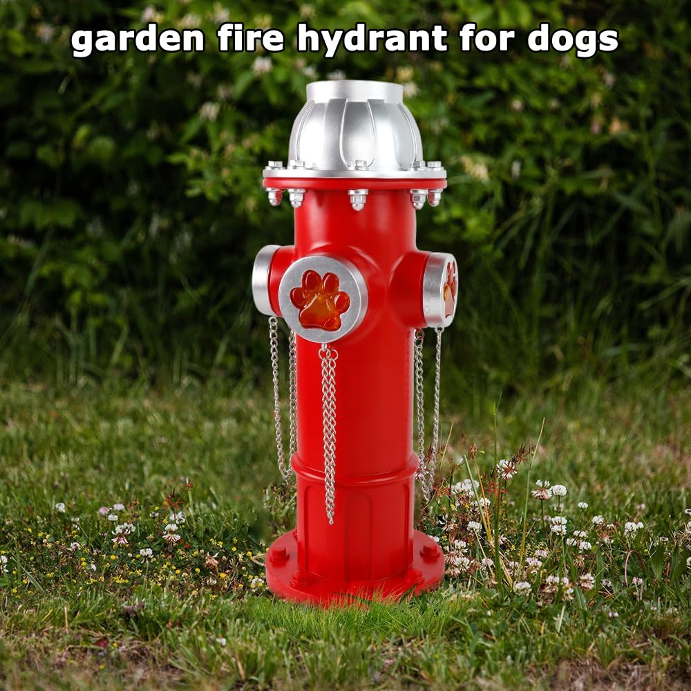 TB TIBAG realistic fire hydrant design blends with outdoor decor and whimsy.