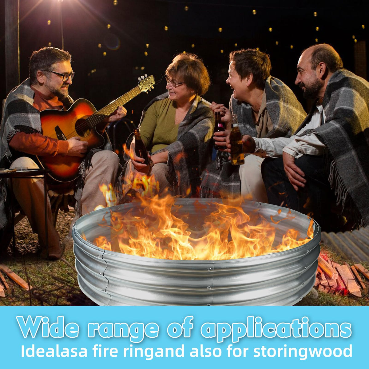 TBMLC easy-maintenance fire pit cleans easily with water.