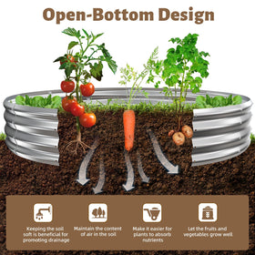 TBMLC fire pit with grill-support option for outdoor meals.