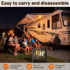 TBMLC portable outdoor fire pit lightweight and sturdy for trips