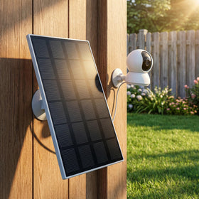TBSHKFQGS compatible battery-powered cameras outdoors powered by solar