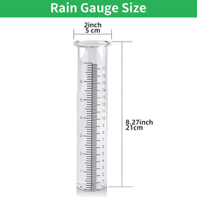 TBWHL glass rain gauge tube with crack-resistant design for outdoor use.
