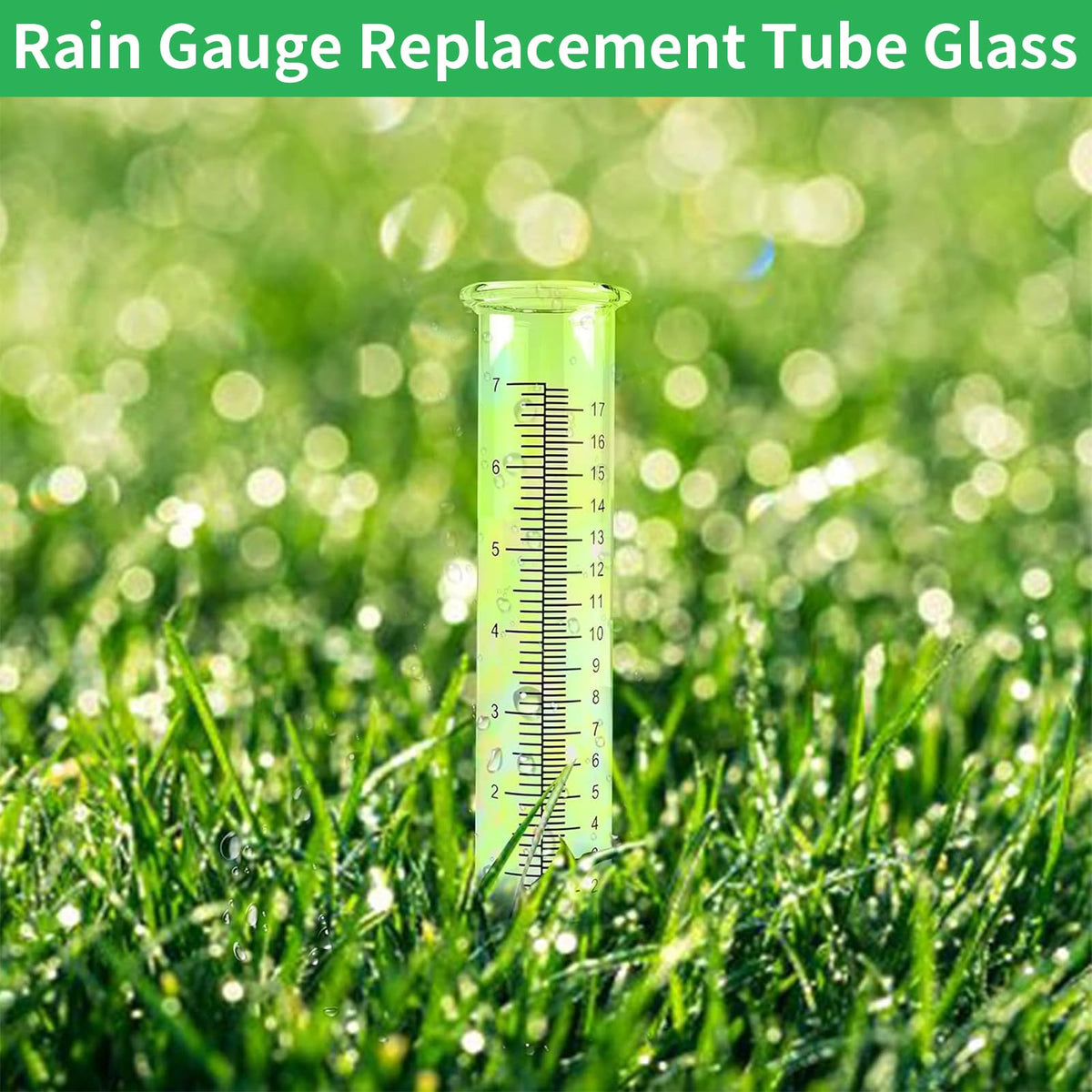 TBWHL yard and garden outdoor rain gauge tube fits outdoor setups.