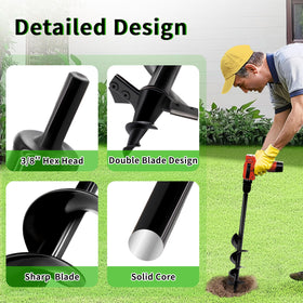 TCBWFY 3/8 hex drive fit enables universal drill compatibility.