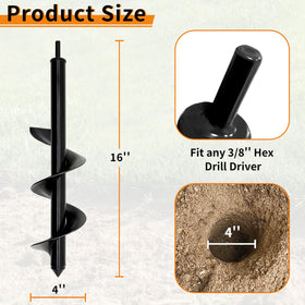 TCBWFY 3/8-inch hex drive attachment fits most cordless drills.
