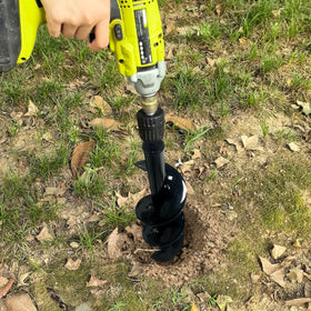 TCBWFY auger durability; heavy-duty steel with glossy finish.