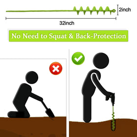 TCBWFY bedding plants auger helps place plugs with precision.